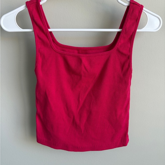 Old Navy Tops - Old Navy Ribbed Square-Neck Tank Top - Fuchsia